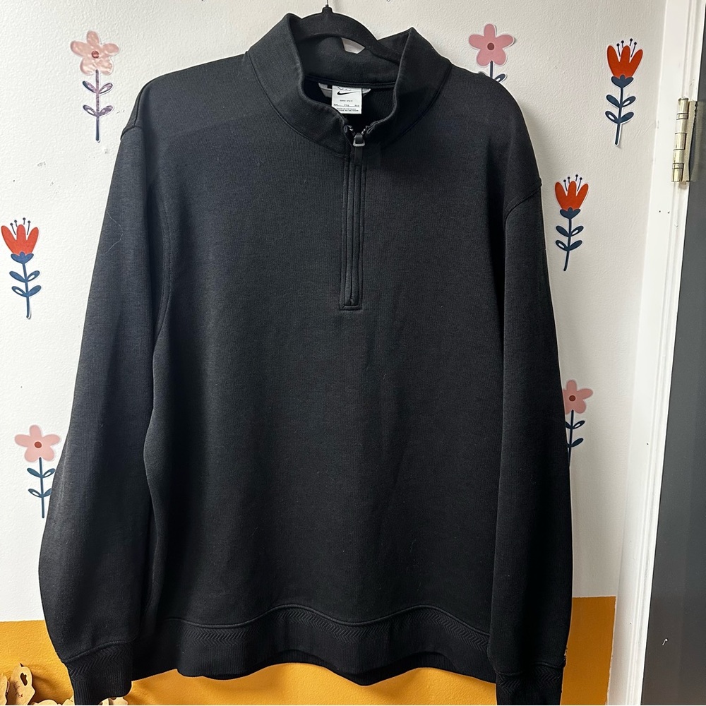 Nike Men's Black Half-Zip Sweater